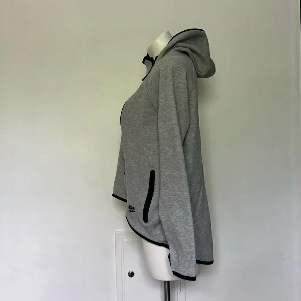 Nike High Low Asymmetrical Zip up Hooded sweatshirt
